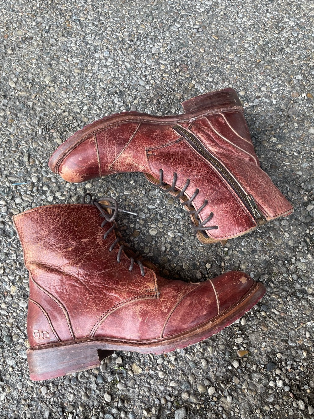 BED STU Boots Women's 10
Redishbrow Leather Cobbler Goodyear Welt Wingtip Ankle